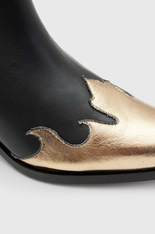 AllSaints cizme de piele Dellaware Boot negru WF733Z