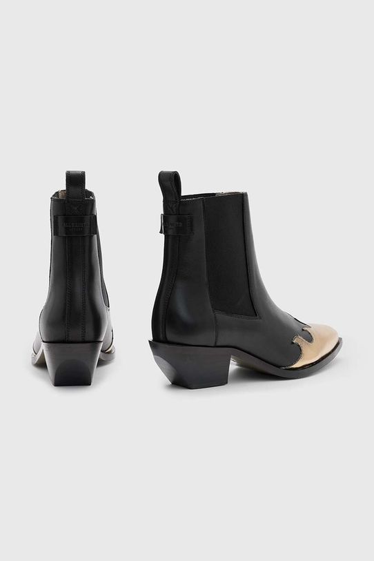 AllSaints kowbojki skórzane Dellaware Boot WF733Z czarny