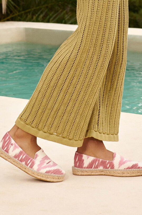 Încălțăminte Manebi espadrile Tulum Flat Espadrilles G.1.7.N0 roz