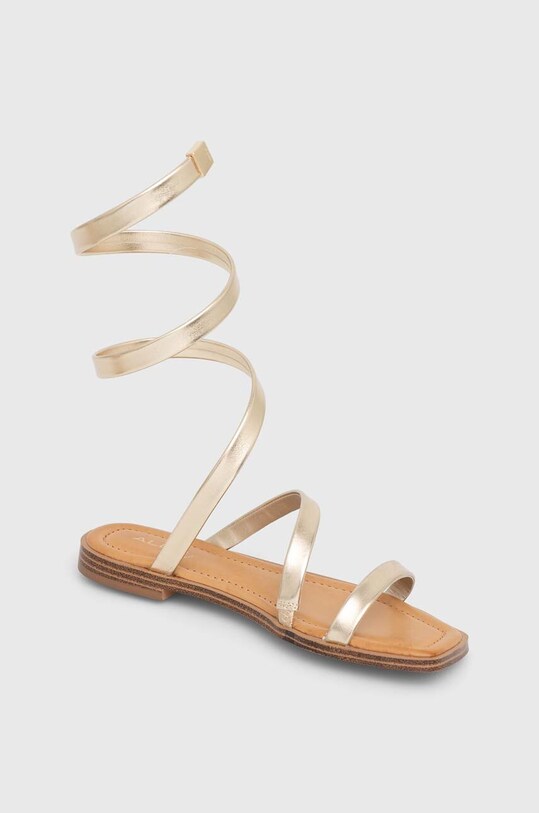 Aldo sandały Spinella imitacja skóry licowej złoty 13748584.Spinella