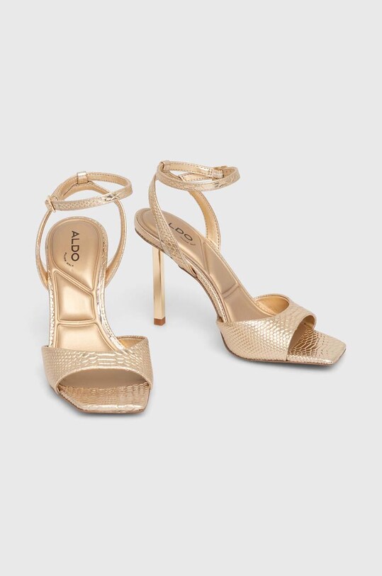 Δερμάτινα σανδάλια Aldo Lettie 13743850.Lettie χρυσαφί SS24