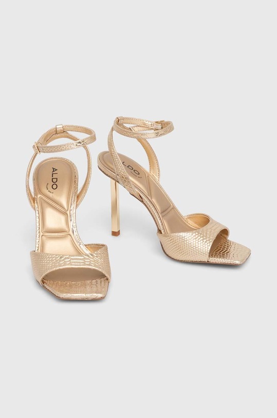 Aldo sandały skórzane Lettie 13743850.Lettie złoty SS24