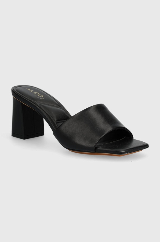 Δερμάτινες παντόφλες Aldo Vidish 5-8 cm μαύρο 13578774.Vidish