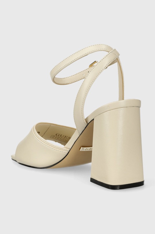 Încălțăminte Guess sandale de piele KERNARA FLJKRN.LEA03.CREAM bej