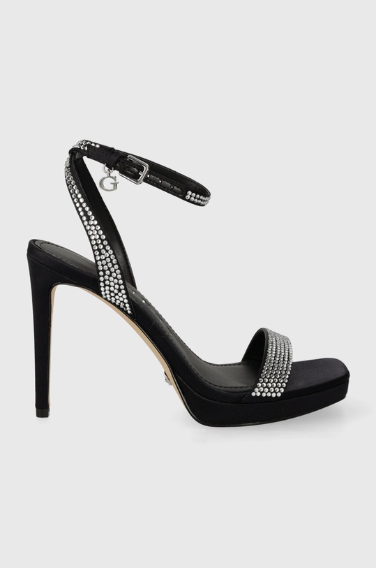 Guess sandale ZACH subțire negru FLJZAC.SAT03.BLACK