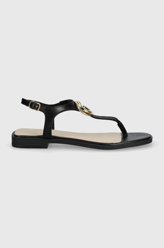 Kožne sandale Guess MIRY FLJMIR.LEA03.BLACK crna SS24