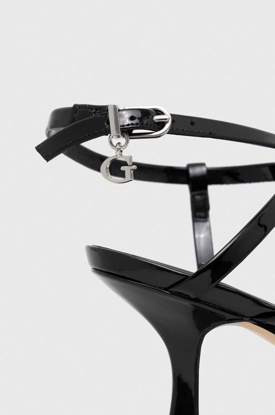 Δερμάτινα σανδάλια Guess RIMILLA RIMILLA μαύρο FLJRIM.PAT03.BLACK