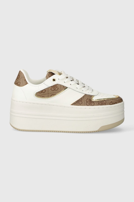 Guess sneakersy LULLI FLJLLI.FAL12.BEIBR biały SS24