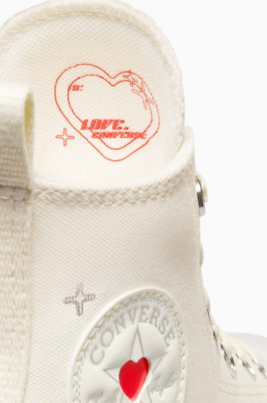 Converse sportcipő Run Star Hike Platform Y2K Heart bézs A09214C