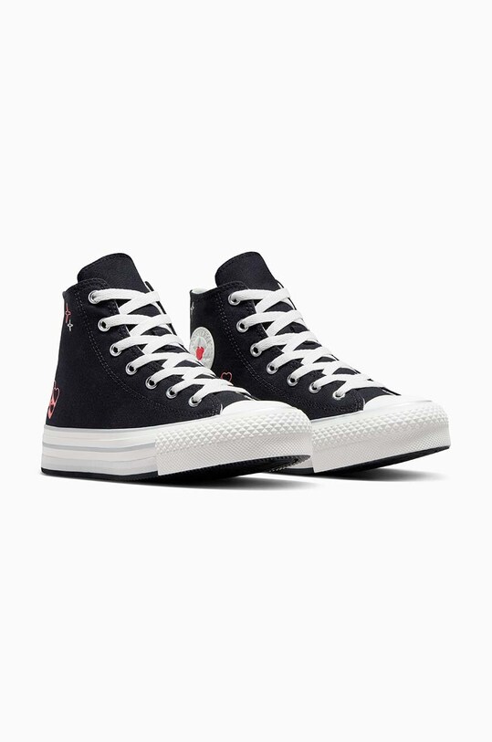 Кеды Converse Chuck Taylor All Star EVA Lift Platform Y2K Heart A09121C чёрный SS24