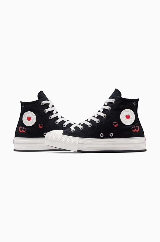 Converse trampki Chuck Taylor All Star EVA Lift Platform Y2K Heart A09121C czarny