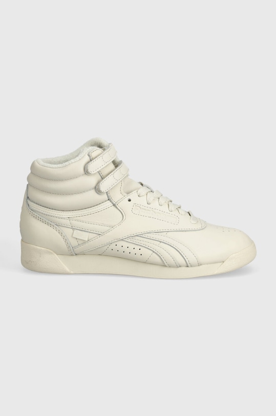 Reebok LTD sneakersy skórzane Freestyle Hi RMIA052C99LEA0010303 beżowy SS24