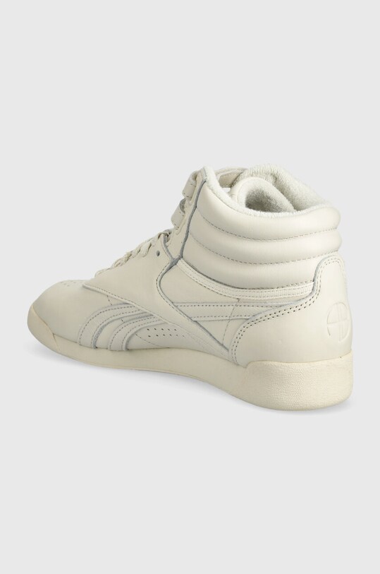Obuwie Reebok LTD sneakersy skórzane Freestyle Hi RMIA052C99LEA0010303 beżowy