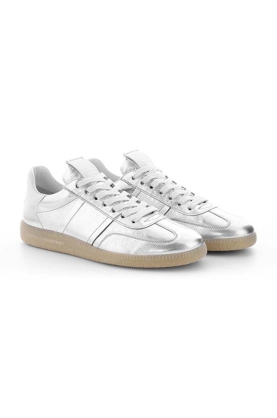 Kennel & Schmenger sneakersy skórzane Crack 31.21500.612 srebrny SS24