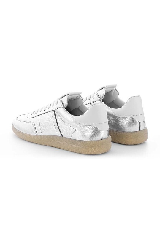 Obuwie Kennel & Schmenger sneakersy skórzane Crack 31.21500.612 srebrny
