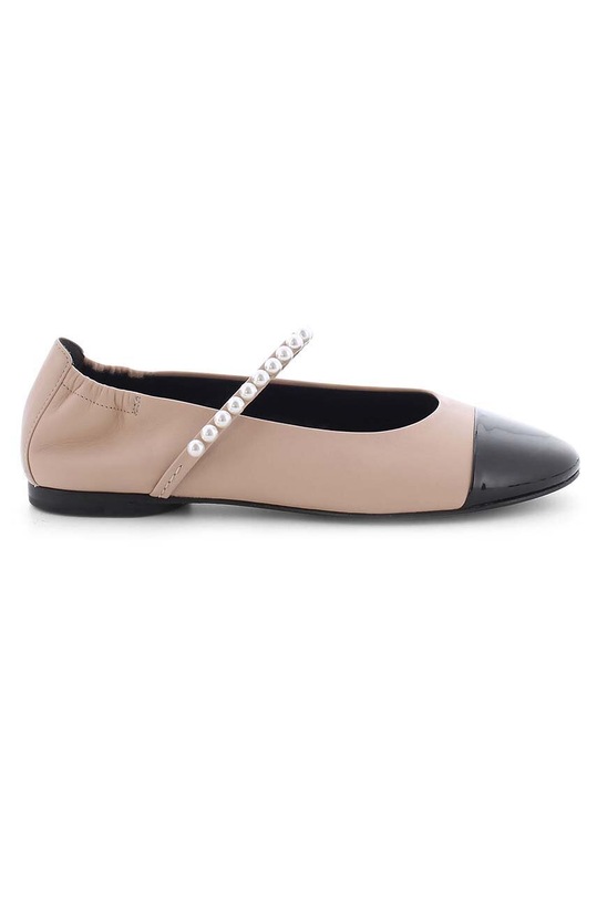 Kennel & Schmenger baleriny skórzane Billy skóra lakierowana beżowy 31.14080.225