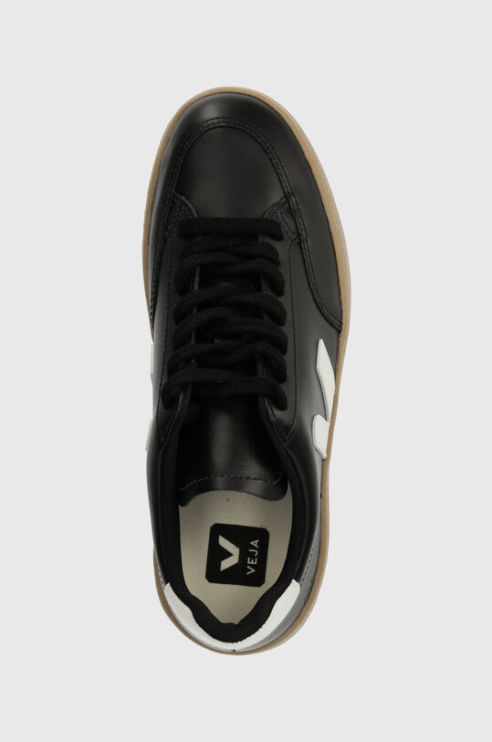 Кожаные кроссовки Veja V-12 чёрный XD0203638A