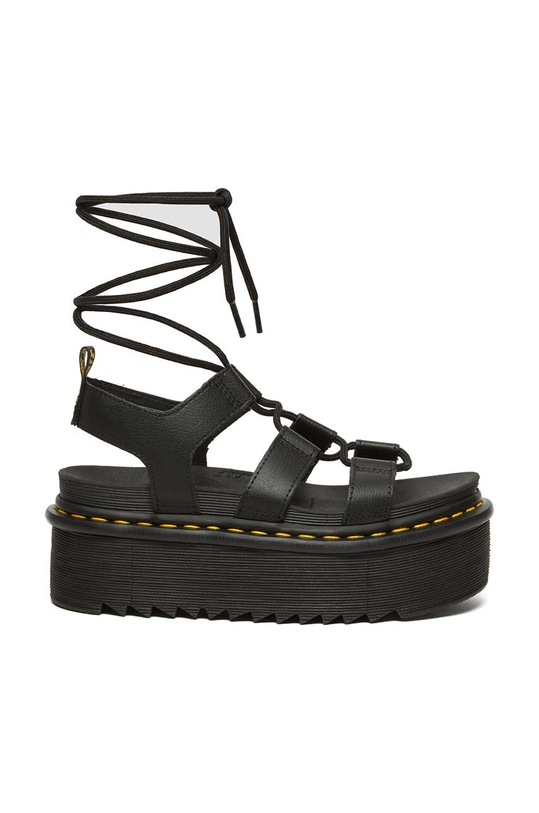 Dr. Martens sandali in pelle Nartilla XL pelle fiore nero DM31538001