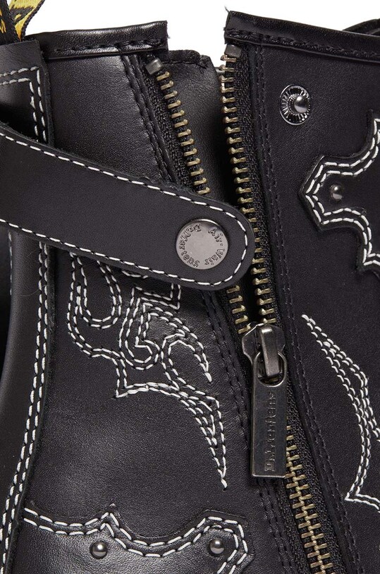 Scarpe Dr. Martens stivali da motociclista in pelle 1460 Gothic Americana DM31624001 nero