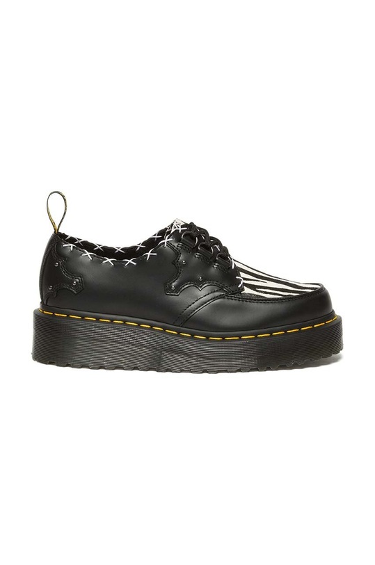 Kožené polobotky Dr. Martens Ramsey Quad 3i přírodní kůže černá DM31679195