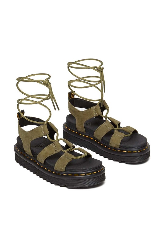 Dr. Martens sandały skórzane Nartilla DM31738357 zielony SS24