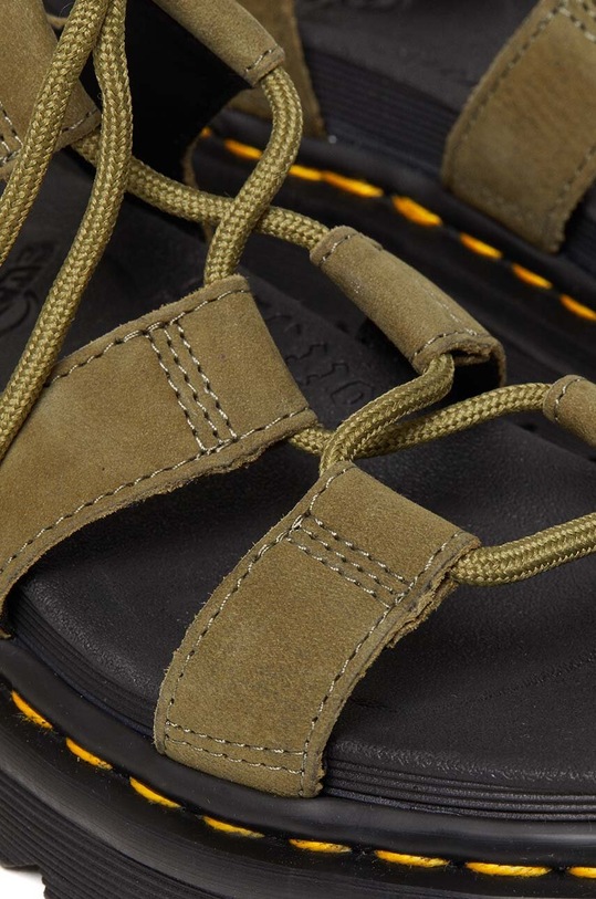 Obuwie Dr. Martens sandały skórzane Nartilla DM31738357 zielony