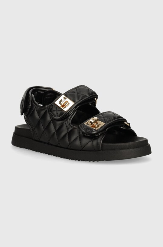 Steve Madden szandál Margie műszálas lakkbőr fekete SM11003082.010