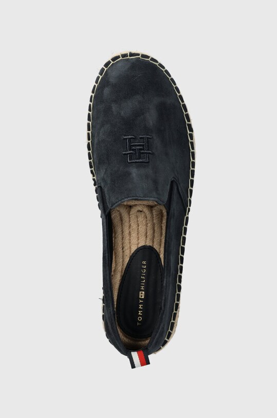 Замшевые эспадрильи Tommy Hilfiger TH EMBROIDERED SUEDE FLATFORM тёмно-синий FW0FW07695