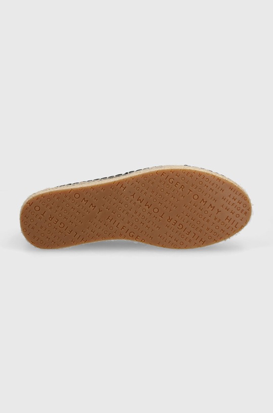 Tommy Hilfiger espadryle zamszowe TH EMBROIDERED SUEDE FLATFORM FW0FW07695 granatowy