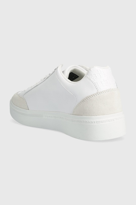 Obuv Kožené tenisky Tommy Hilfiger COURT SNEAKER MONOGRAM FW0FW07812 biela