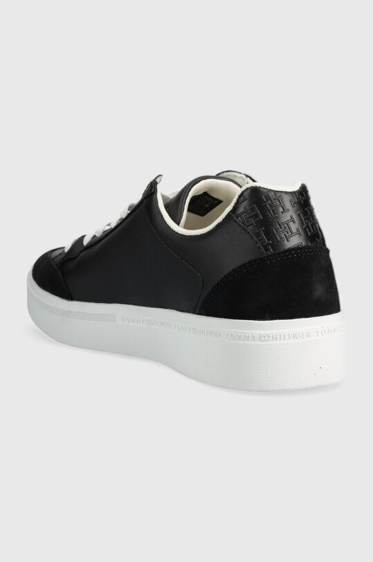 Обувь Кожаные кроссовки Tommy Hilfiger COURT SNEAKER MONOGRAM FW0FW07812 чёрный