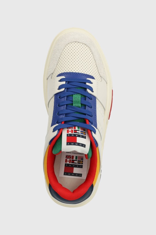Tommy Jeans sneakersy skórzane THE BROOKLYN ARCHIVE GAMES multicolor EN0EN02647