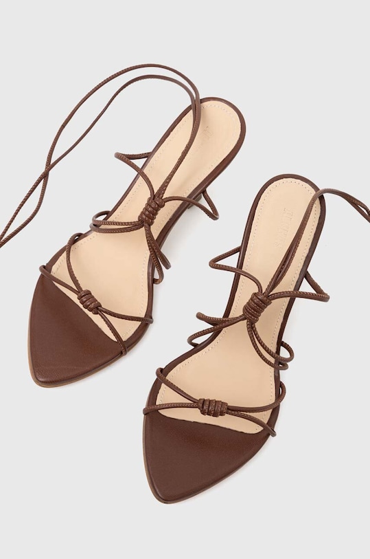 Kožené sandále Alohas Belinda hnedá S100214.02