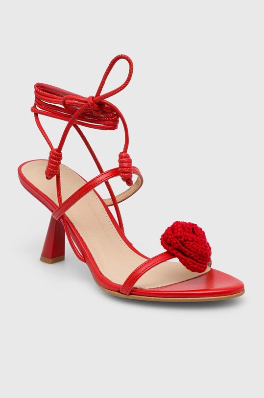 Obuv Kožené sandále Alohas Kendra S100280.01 červená