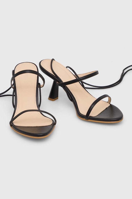 Alohas sandały skórzane Kendra S100141.01 czarny SS24