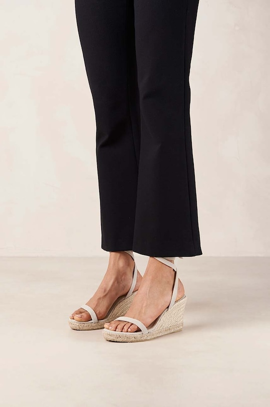 Alohas sandale din piele intoarsa Willa S100289.02 bej