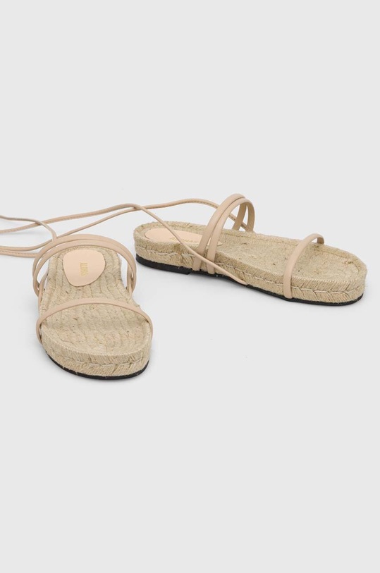 Boty Kožené sandály Alohas Rayna S100322.03 béžová