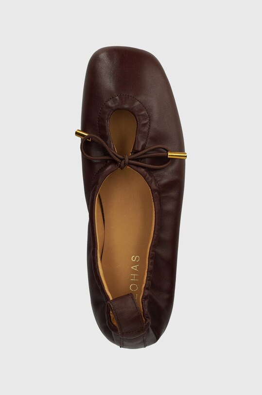 Alohas balerini de piele Rosalind maro S100303.02