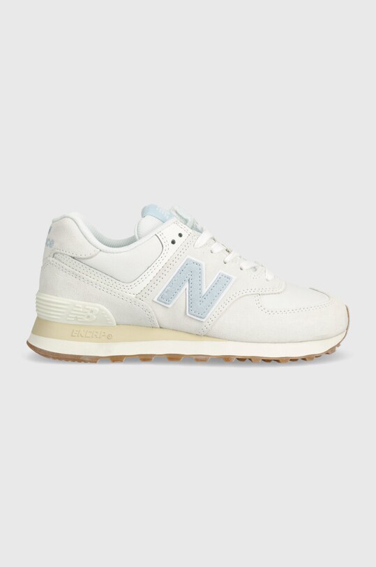 Tenisky New Balance WL574QA2 imitace kůže šedá WL574QA2