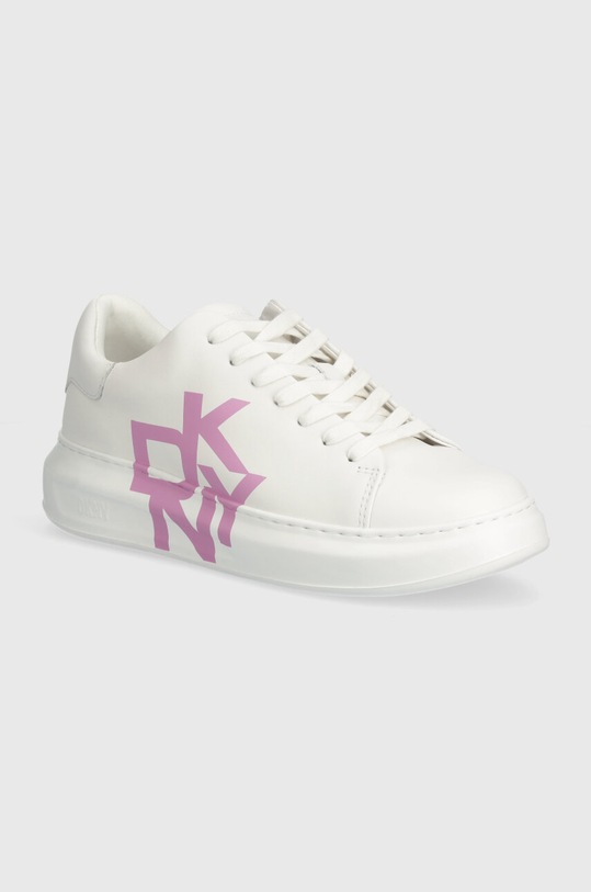 Dkny sneakersy skórzane Keira platforma biały K1408368.F6S