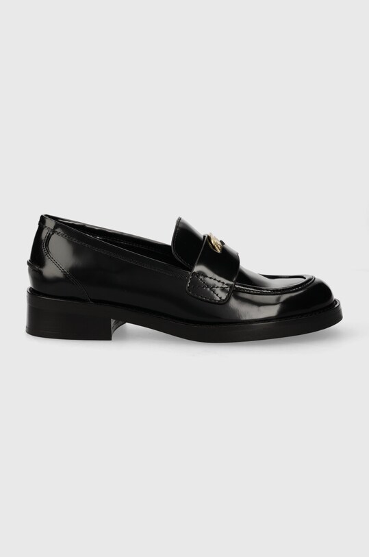 Кожаные мокасины Dkny PENNY лакированная кожа чёрный K1434520.BLK