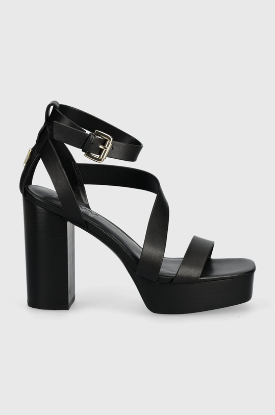 Dkny sandale de piele Ilisa K1447608.BLK negru SS24