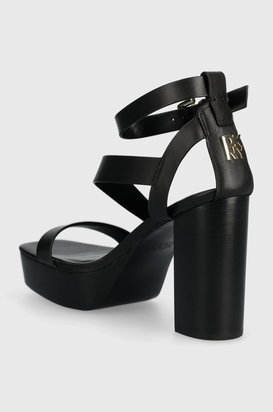 Încălțăminte Dkny sandale de piele Ilisa K1447608.BLK negru