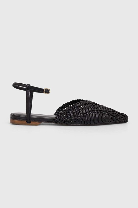 Patrizia Pepe balerini de piele piele negru 2Z0013.L109.K103
