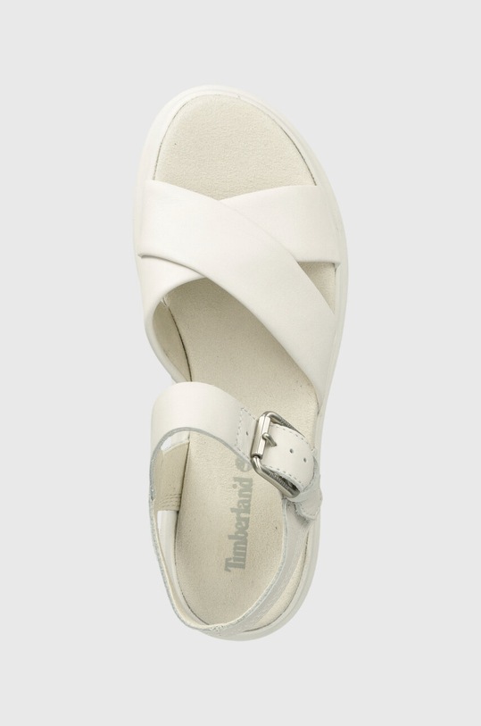 Kožne sandale Timberland London Vibe bijela TB0A62ACEM21