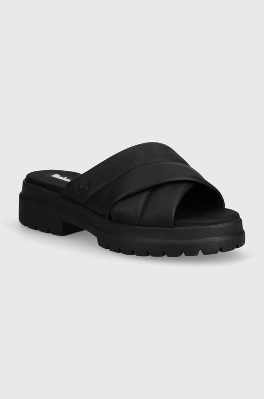 Kožené pantofle Timberland London Vibe přírodní kůže černá TB0A63QZW021