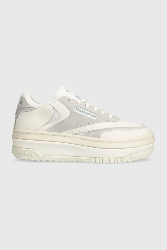 Кожаные кроссовки Reebok Classic CLUB C платформа бежевый 100074260