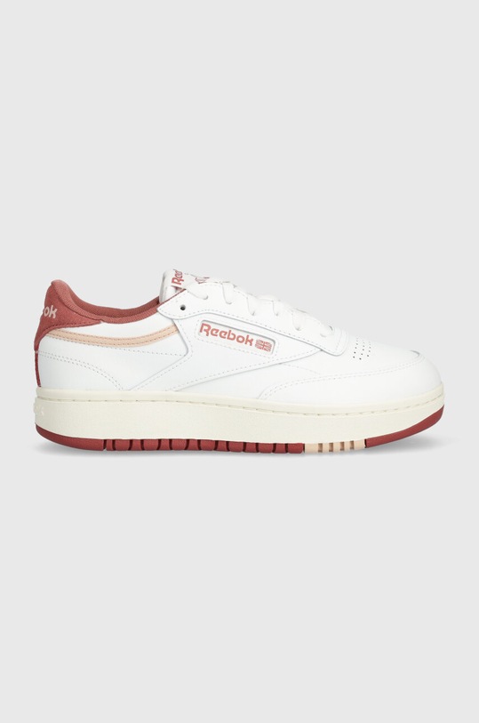 Reebok Classic sneakers din piele CLUB C plată alb 100074266