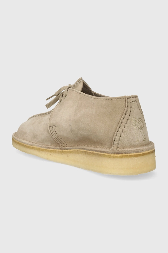 Обувки Половинки обувки от велур Clarks Originals Desert Trek 26164264 бежов