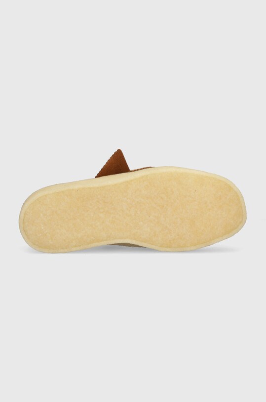 Мокасини от набук Clarks Originals Wallabee Cup 26176566 кафяв